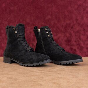 Kate Spade New York Women Reagan Black Suede Dressy Office Ankle Boots sz 9